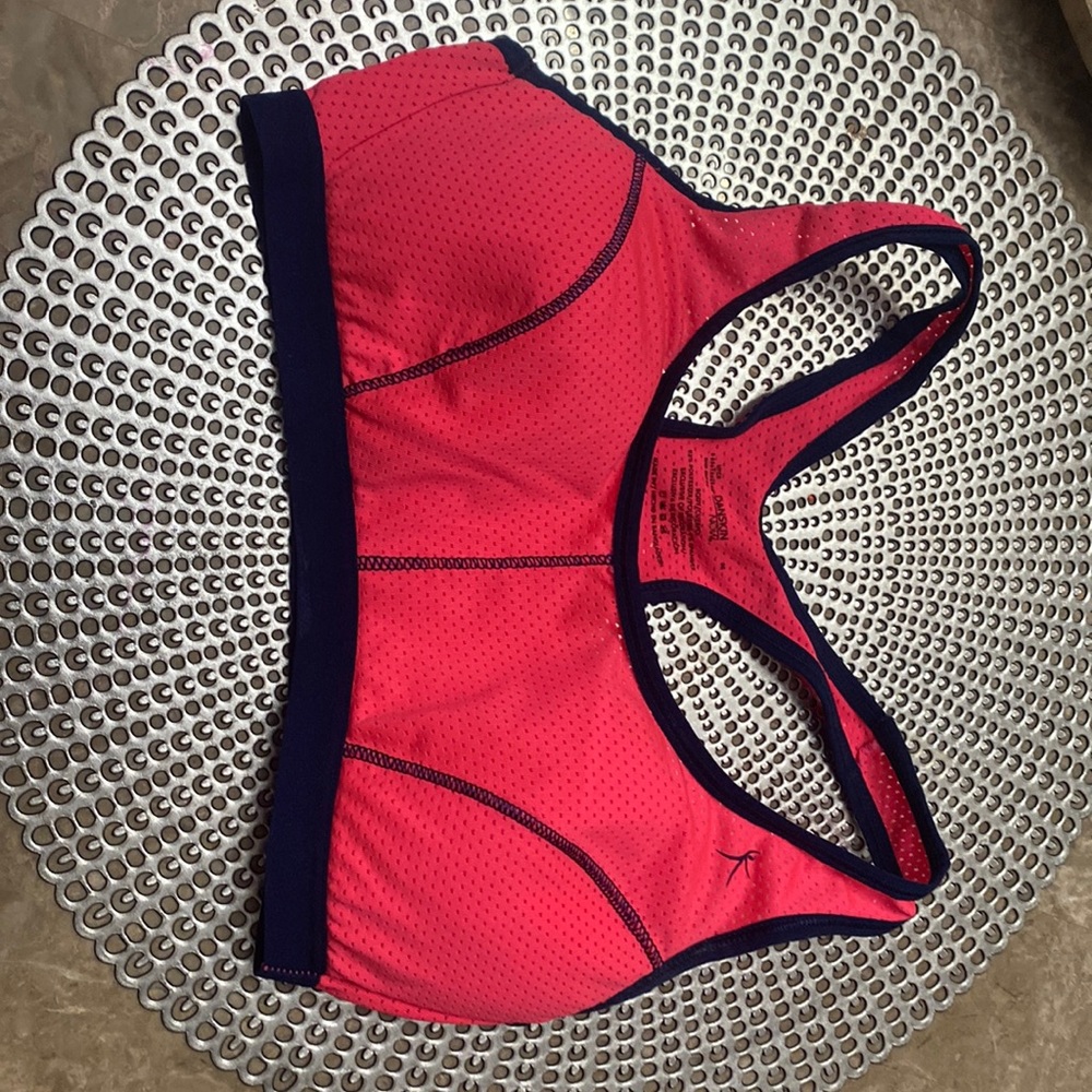 Hot pink sports bra